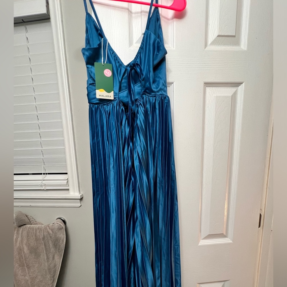 Halara dress, teal, brand new with tags still on